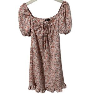 Boohoo floral maternity dress in pink